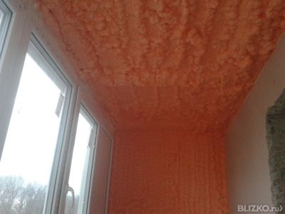 Утепление балконов, лоджий пенополиуретаном от компании депа.