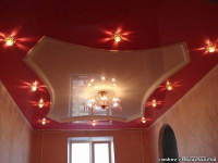 Натяжной потолок, монтаж багета алюминиевого винил