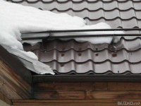 Снегозадержатель_трубчатый- 3 метра- RAL 8017 - коричневый шоколад