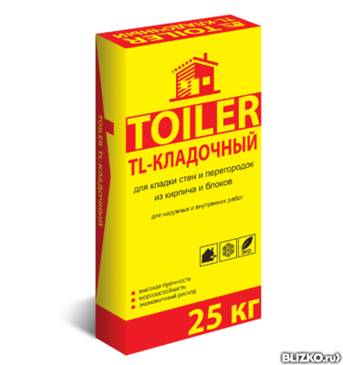 Смесь для кирпича бетона TOILER 25 кг.