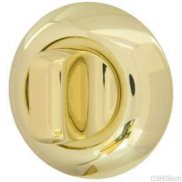 Круглая ручка-завертка поворотная WC-BOLT BKW6-1GP-10 золото, без отв.
