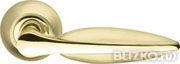 Дверная ручка раздельная Lacerta LD58-1SG/GP-4 матовое золото/золото