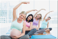 Групповые занятия йогой для беременных