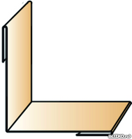 Планка угла внутреннего 115х115х2000 Премиум CLOUDY 35 мкм