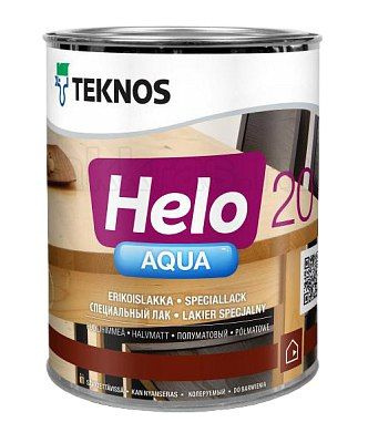 Лак для пола и паркета Teknos Aqua Heio 80 ( Хело Аква), глянцевый, 27 л