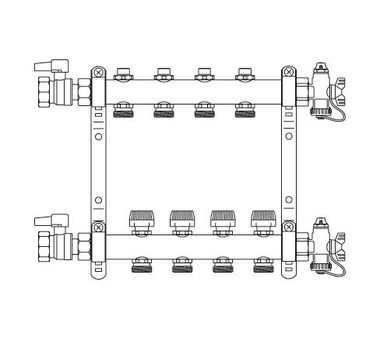 Распределительный коллектор HKV 6 REHAU