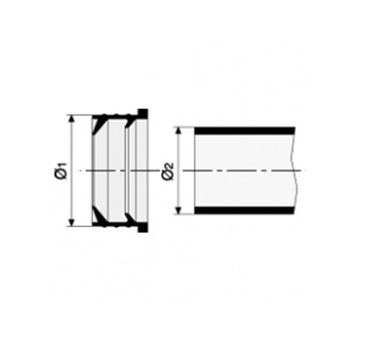 Sinikon Резиновая редукция D50/40 бел.