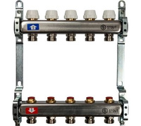 Коллектор из нержавеющей стали без расходомеров 5 вых. STOUT