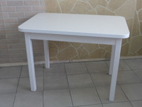 Кухонный стол "Жемчуг" р-р 105х67 см, цвет "белый"