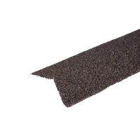 Планка карнизная с гранулятом, коричнево-серый, шт. (75*50*5 мм), Длина 1,25 м.