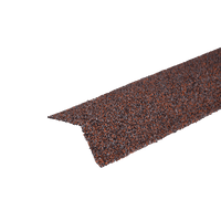 Планка карнизная с гранулятом, красно-коричневый, шт. (75*50*5 мм), Длина 1,25 м.