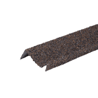 Планка примыкания с гранулятом, коричнево-серый, шт. (20*45*15*10 мм), Длина 1,25 м.