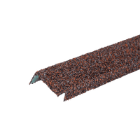 Планка примыкания с гранулятом, красно-коричневый, шт. (20*45*15*10 мм), Длина 1,25 м.