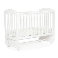 Кровать детская Bebizaro Regency с универсальным маятником цвет белый