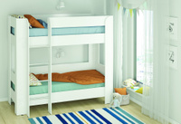 Двухъярусная подростковая кровать 190х80 см цвет белый