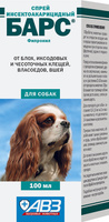 Спрей инсектоакарицидный Барс для собак 100 мл, АВЗ