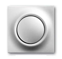 Кнопка с перекидным контактом с нейтралью с клавишей Impuls (серебристый металлик)