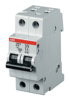 ABB S202 Автоматический выключатель 2P 13A (D) 6kA