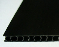 Полипропилен Сотовый ПП 2 мм черный 2000*3000