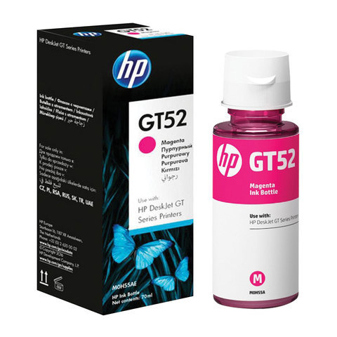 Чернила HP GT52 M0H55AE для InkTank 315/410/415 SmartTank 500/515/615 пурпурные ресурс 8000 страниц оригинальные