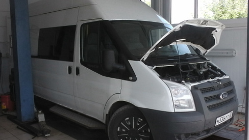 Замена заднего сальника коленвала Ford Transit 2,5