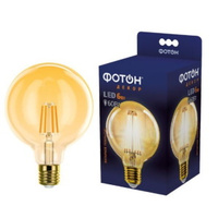 Лампа светодиодная «Фотон» LED FL декор G95 2200К; 6W, 60Вт