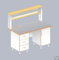 ЛАБ-1500 ПТМ Стол пристенный химический