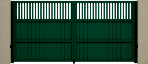 Распашные ворота Prestige комбинированные вертикальные