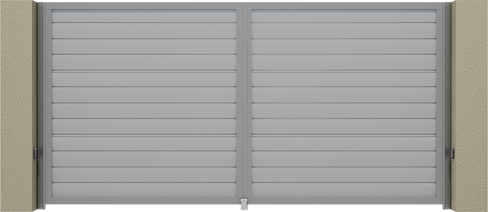 Распашные ворота Prestige сплошные горизрнтальные