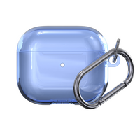 Силиконовый чехол Deppa с карабином для Apple Airpods 3, голубой (арт.47338)