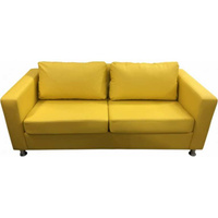 Трехместный диван Мягкий Офис с механизмом желтый
