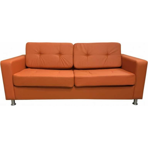 Трехместный диван Мягкий Офис с механизмом оранжевый
