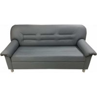 Трехместный диван Мягкий Офис с механизмом серый