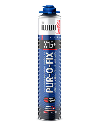 Пена-клей KUDO РUR-O-FIX X15+ 1000мл