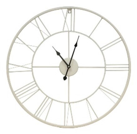 Часы White Metal Clock 60*60