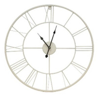 Часы White Metal Clock 60*60