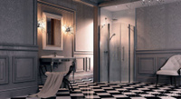 Huppe Design victorian Двустворчатая распашная дверь душевое ограждение (DV1201 / DV1301)