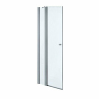 Дверь душевая AM.PM Inspire S 100х200 с неподвижным элементом, профиль хром, стекло прозрачное (W51G-E4D6-200-CT)
