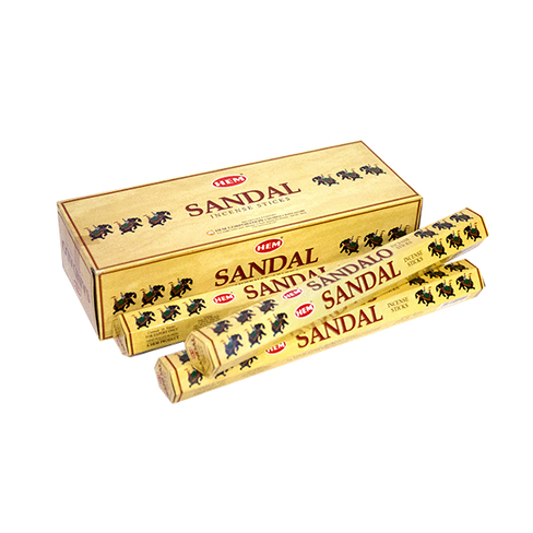 Благовония HEM Sandalo (Cандал), шестигр, 20 пал. упаковка (6 шт.)