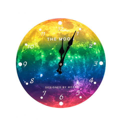 Часы настенные 30 см Космическая луна