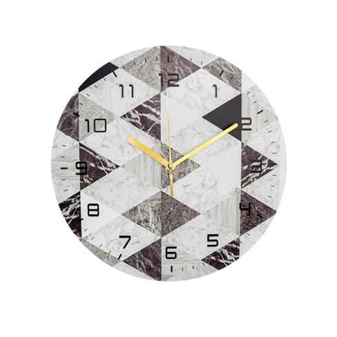 Часы настенные 30 см Стильные треугольники