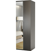 Шкаф комбинированный Шарм-Дизайн Комфорт МК-22 90х60 с зеркалом, венге
