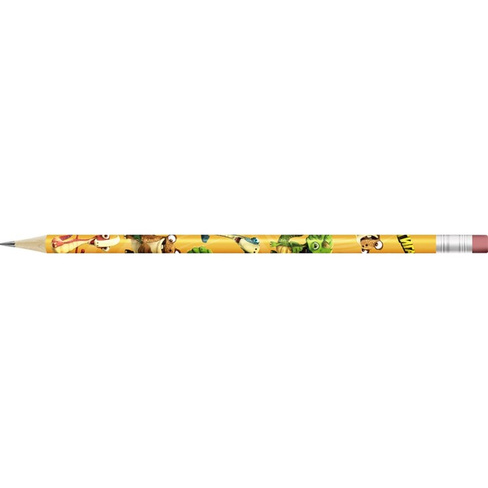 Графитный карандаш Воскресенская карандашная фабрика HB GGZ-14 Динозавры, Hot Print