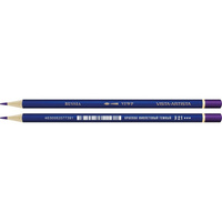 Заточенный акварельный карандаш Vista-Artista 321 Краплак фиолетовый темный, Madder lake purple dark