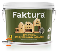 Грунтовка FAKTURA для деревянных фасадов антисептическая, ведро 2,7 л