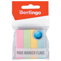 Berlingo Флажки-закладки Berlingo 12х50 мм, 100 л х 4 пастельных цвета (LSz_50125) ассорти 50 мм 12 мм 400 листов