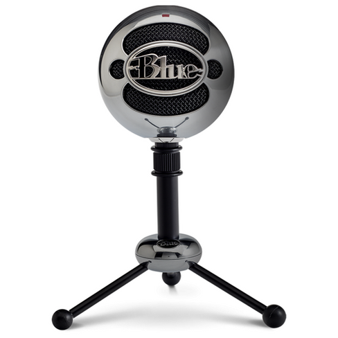 Микрофон проводной Blue Snowball, комплектация: микрофон, разъем: USB, серебристый