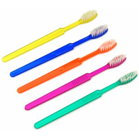 Зубная щетка Sherbet одноразовая с нанесенной зубной пастой Мятный мусс, синий / оранжевый / зеленый / фиолетовый / желт