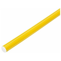 Палка гимнастическая Соломон, тренажер для детей, пластик, длина 70 см, цвет желтый