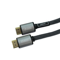Кабель аудио-видео LAZSO WH-111-B, HDMI (m) - HDMI (m), ver 2.0, 3м, GOLD, черный [wh-111(3m)-b]